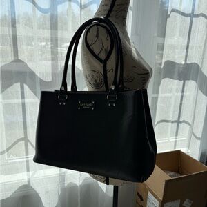 Kate Spade Black Leather Tote Bag